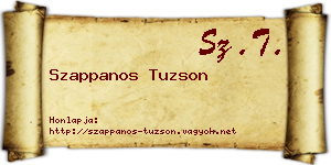 Szappanos Tuzson névjegykártya